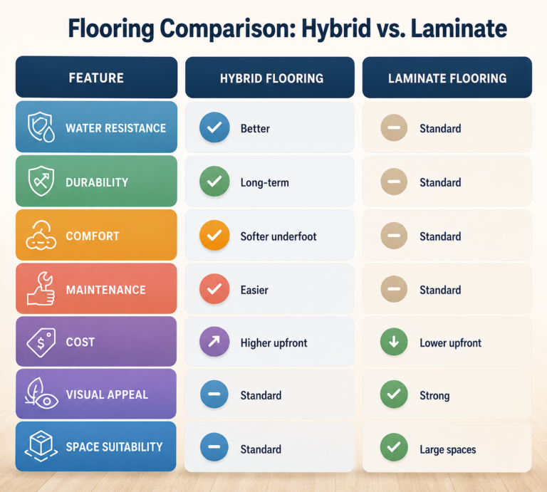 hybrid vs laminate